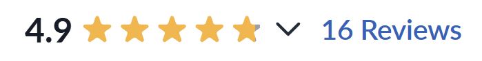 4.9 out of 5 stars, 16 reviews